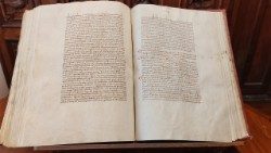 Popiežiaus bulės tekstas Vatikano apaštalinėje bibliotekoje