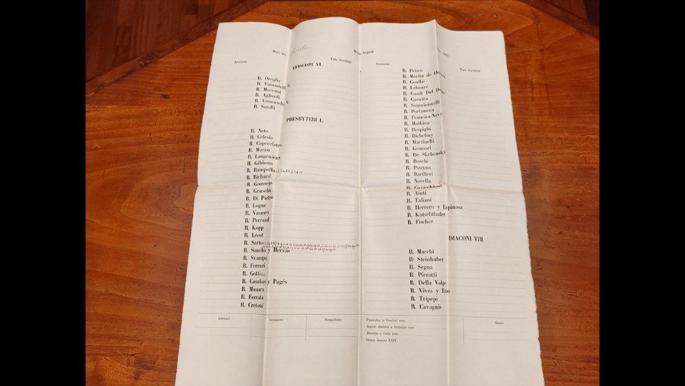 Documento do Conclave de 1903 (© Archivio Apostolico Vaticano)