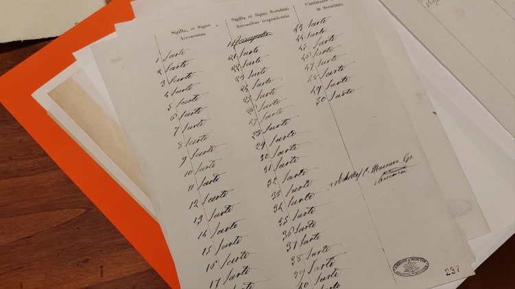 Folha com as votações