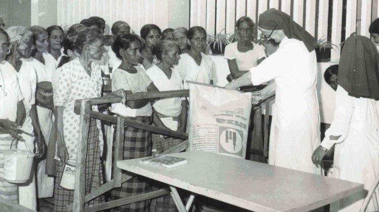 Madre Carla in Missione a Cochin nel 1978 (Kerala - India)