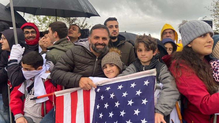 Elias Maroun and his two children