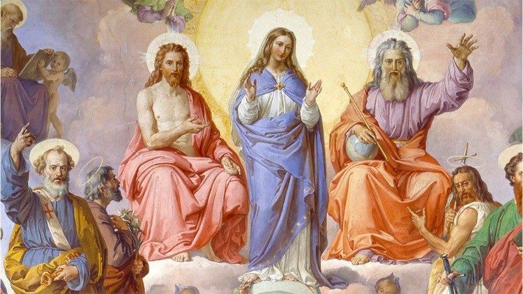 L'immacolata Concezione affrescata da Francesco Podesti nella sala del Dogma dell'Immacolata nei Musei Vaticani.