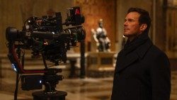 Chris Pratt mentre gira un documentario su San Pietro prodotto da Vatican Media, Fabbrica di San Pietro, AF Films