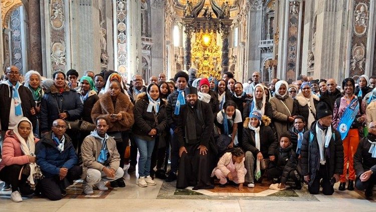 ነጋድያን ኣብ ባዚሊካ ቅዱስ ጴጥሮስ ሮማ