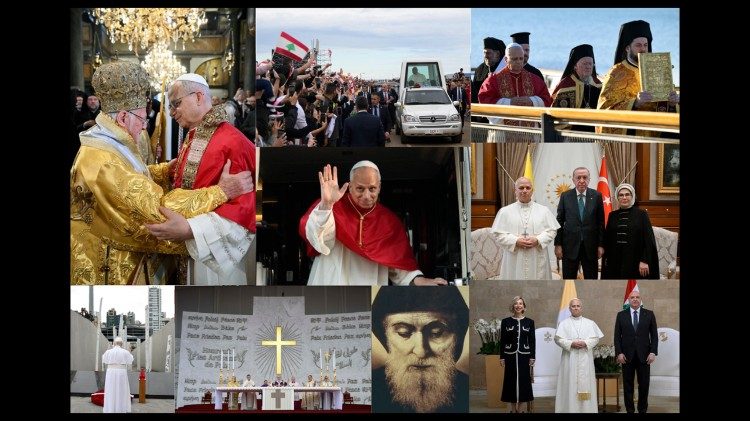 2025.12.05 Viaggio Turchia e Libano di papa Leone XIV collage