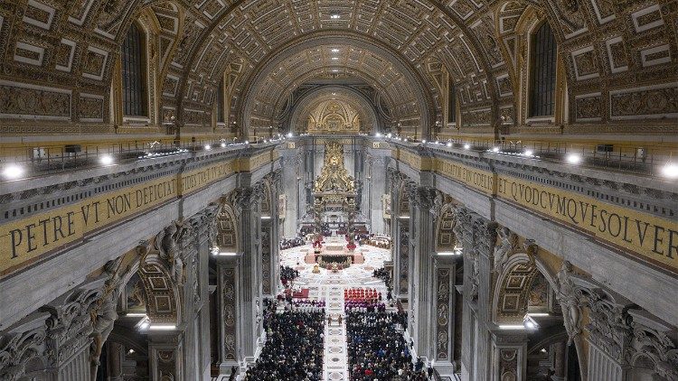 Un interno della Basilica di San Pietro nel 2024 (Vatican Media)