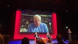 Un momento dell'incontro all'Auditorium Parco della Musica di Roma