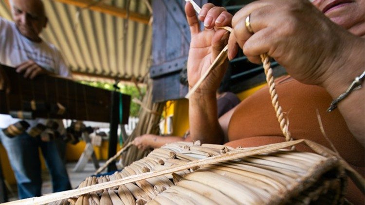 T&eacute;cnica usada pela Fam&iacute;lia Gomes, no Rio de Janeiro. Foto: Acervo Santu&aacute;rio Cristo Redentor