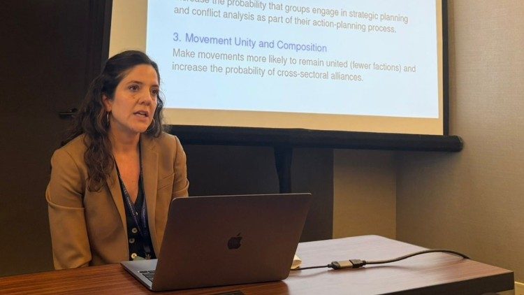 Amat en otro momento como conferencista