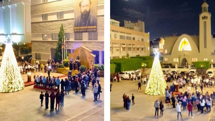 2025.12.10 Illuminazione albero natalizio nella scuola Mesrobian