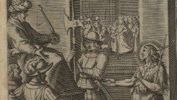 Camillo Cungi, [La prima testimonianza di san Giovanni Battista], incisione a bulino in Bartolomeo Ricci, particolare © Biblioteca Apostolica Vaticana