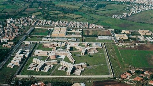 Veduta dall'alto del carcere di Rebibbia