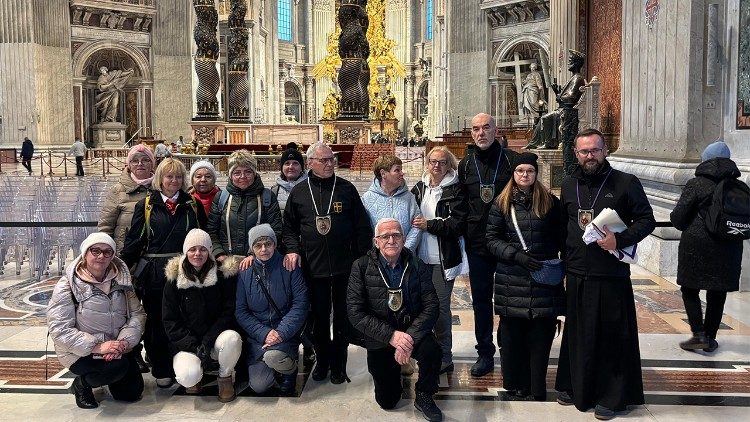 Pielgrzymi z Jeleniej Góry - Cieplic w Bazylice św. Piotra