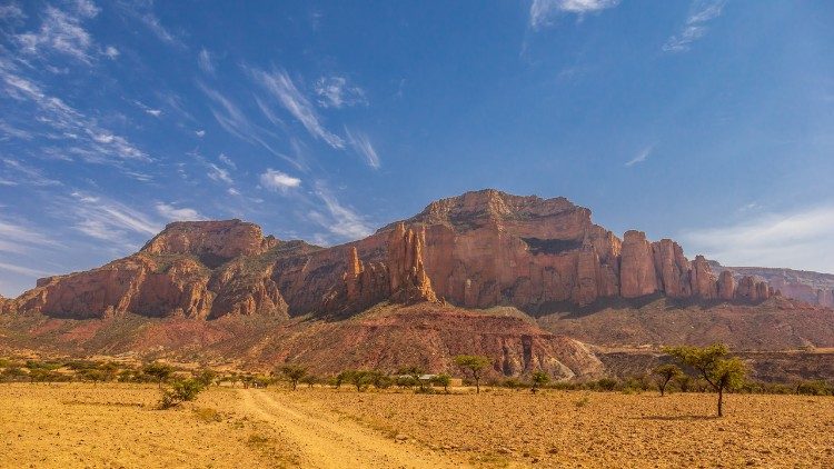 The Gheralta Mountains, in Ethiopia's Tigray region, where Abuna Yemata Guh is located