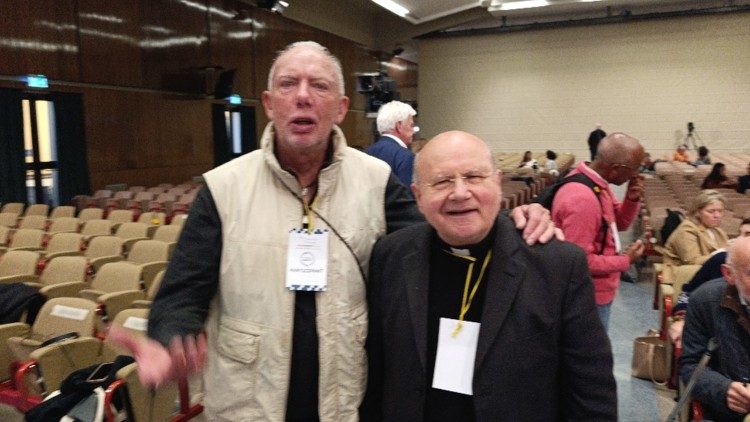 Prof. Gerhard Vorwold mit Erzbischof Domenico Sorrentino (Assisi) in Castelgandolfo