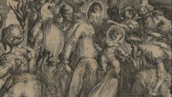 Jacques Bellange, Adorazione dei Magi, incisione ad acquaforte, 1611-1616, particolare, © Biblioteca Apostolica Vaticana