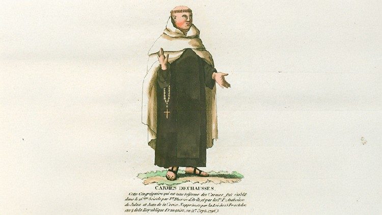 Ein Laienbruder bei den Karmeliten - zeitgen&ouml;ssische Darstellung