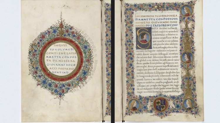 Elegia di Madonna Fiammetta, Citt&agrave; del Vaticano, &copy; Biblioteca Apostolica Vaticana, ms. Urb. Lat. 1170, c. 4r, https://digi.vatlib.it/view/MSS_Urb.lat.1170  