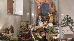 Allestimento della mostra "Fare i presepi. Saperi e pratiche delle comunità" a Palazzo Altemps