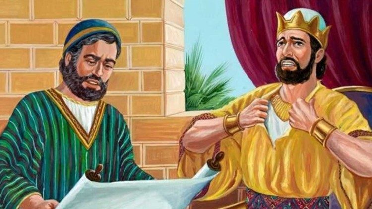 சட்டநூலின் வார்த்தைகளைக் கேட்டதும் தம் ஆடைகளைக் கிழித்துக்கொண்ட அரசர் ஜோசியா