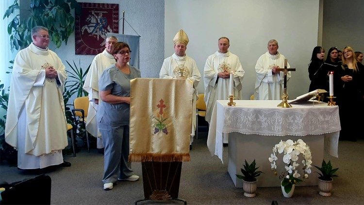 Vysk. A. Jurevičiaus mišios Klaipėdos universiteto ligoninėje