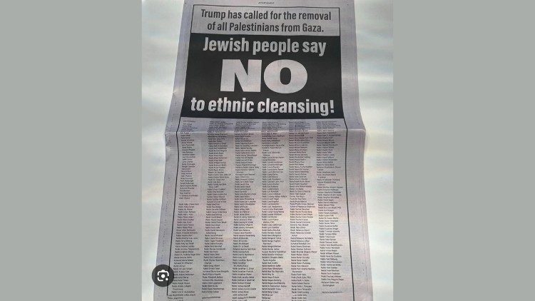 Ein klares Nein in der New York Times - Appell von  350 Rabbiner, Künstler und Aktivisten 