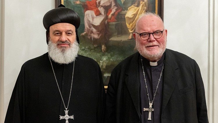 Patriarch und Kardinal bei ihrer Begegnung in München (Foto: Erzbistum München-Freising)