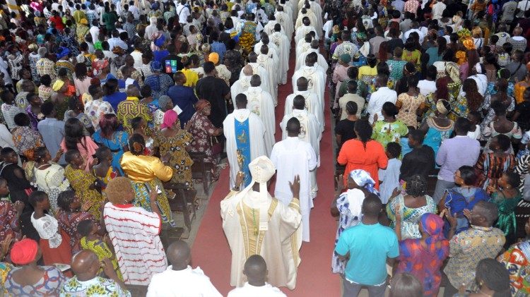 Ouverture du Centenaire de l'évangélisation de l’archidiocèse de Bouaké, en Côte d’Ivoire, dimanche 16 février 2025.