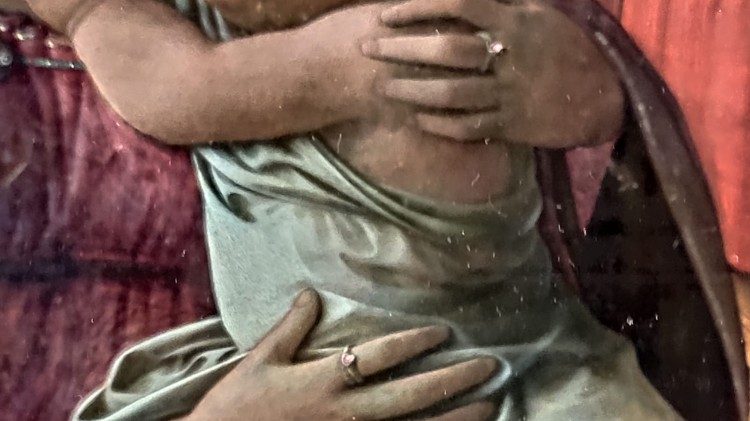 Particolare della Madonna di Tarquinia 