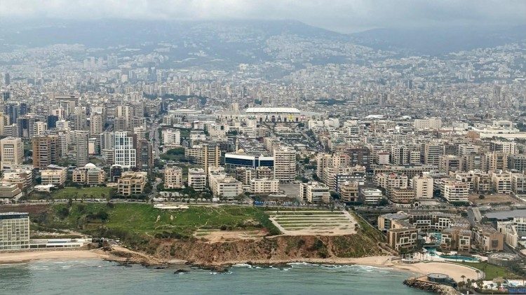 Vista aérea de Beirut.