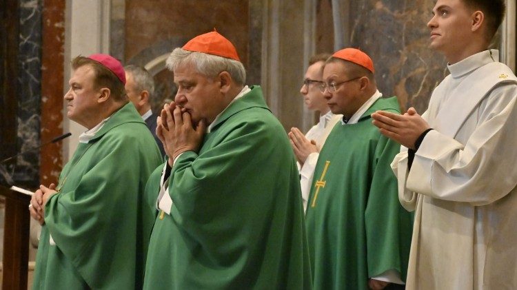 2025.02.20 Msza św. przy grobie św. Jana Pawła II (ks. Marek Weresa)