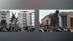20 shkurti i vitit 1991 data e rrëzimit të monumentit të Enver Hoxhës i vendosur në qendër të Tiranës