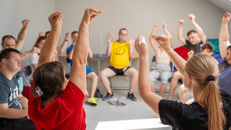 Atividades com pessoas com deficiência, região de Zhytomyr (foto Caritas Spes)
