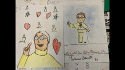 Italienische Schulkinder wünschen dem Papst gute Besserung