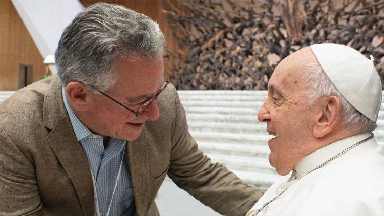 Осцін Айверэй з Францішкам (архіўнае фота)