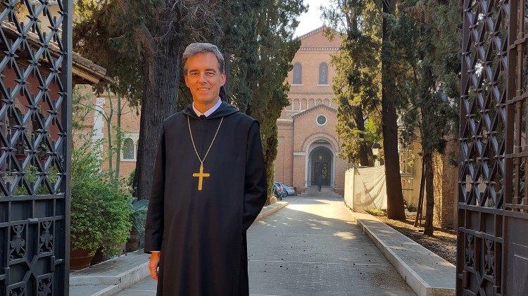 Abt Bernhard Eckerstorfer OSB in S. Anselmo, Rom