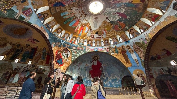 La iglesia copta del centro ecuménico Anafora.
