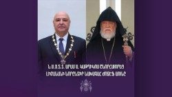 Արամ Ա վեհափառ Հայրապետը եւ Ժոզէֆ Աուն