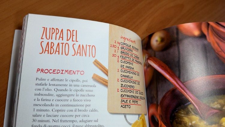 Una pagina del libro “Nutrire l’anima. I piatti dei pellegrini e dei viaggiatori"