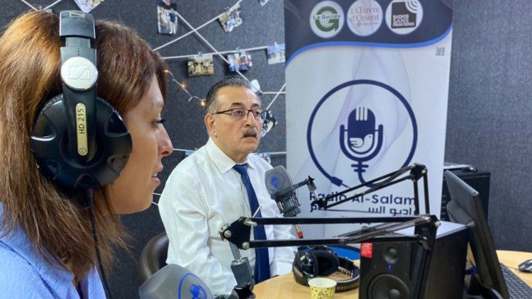 Radio Al-Salam à Erbil, Kurdistan irakien. 