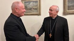 Ks. prof. Mirosław Kalinowski i bp Antonio Staglianò