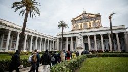 Un'immagine del pellegrinaggio giubilare delle diocesi di Civitavecchia-Tarquinia e Porto-Santa Rufina