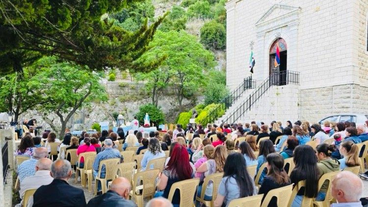 Մայիսեան աղօթքներու ջերմեռանդութեան փակումը Քեսապի մէջ։