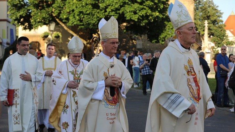 Kardinal Bozanić, nadbiskup Kutleša i nuncij Lingua na svetkovinu zaštitnice Zagreba