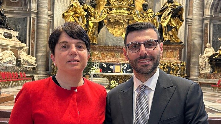 I professori Carlo Pelliccia e Olimpia Niglio