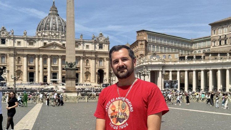 Wilson Tamayo, misionero del movimiento “Lazos de Amor Mariano”. 