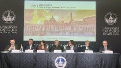 Un momento del convegno su Giubileo e turismo