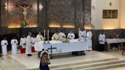 Dom João Carlos Hatoa Nunes, arcebispo de Maputo, na Missa dos 30 anos do Caminho Neocatecumenal em Moçambique