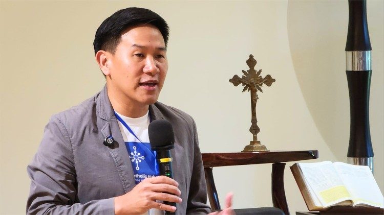 George Varakorn Techamontrikul, chairman of CBEP Thailand, speaks during a session at the inaugural CBEP Academy in Nakorn Pathom. Photo by Peter Monthienvichienchai