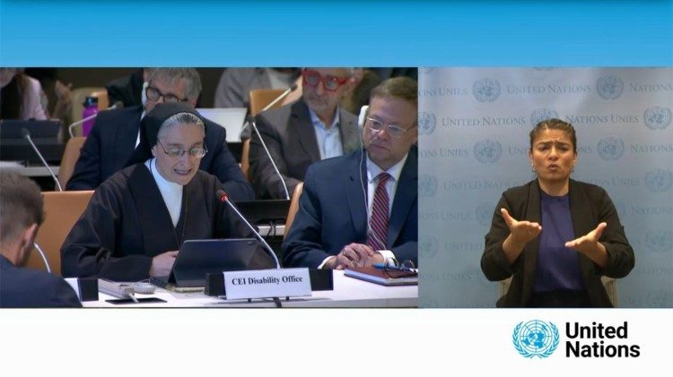 Suor Veronica Donatello alle Nazioni Unite per la 18ma Conferenza annuale degli Stati parte della Convenzione ONU sui diritti delle persone con disabilità